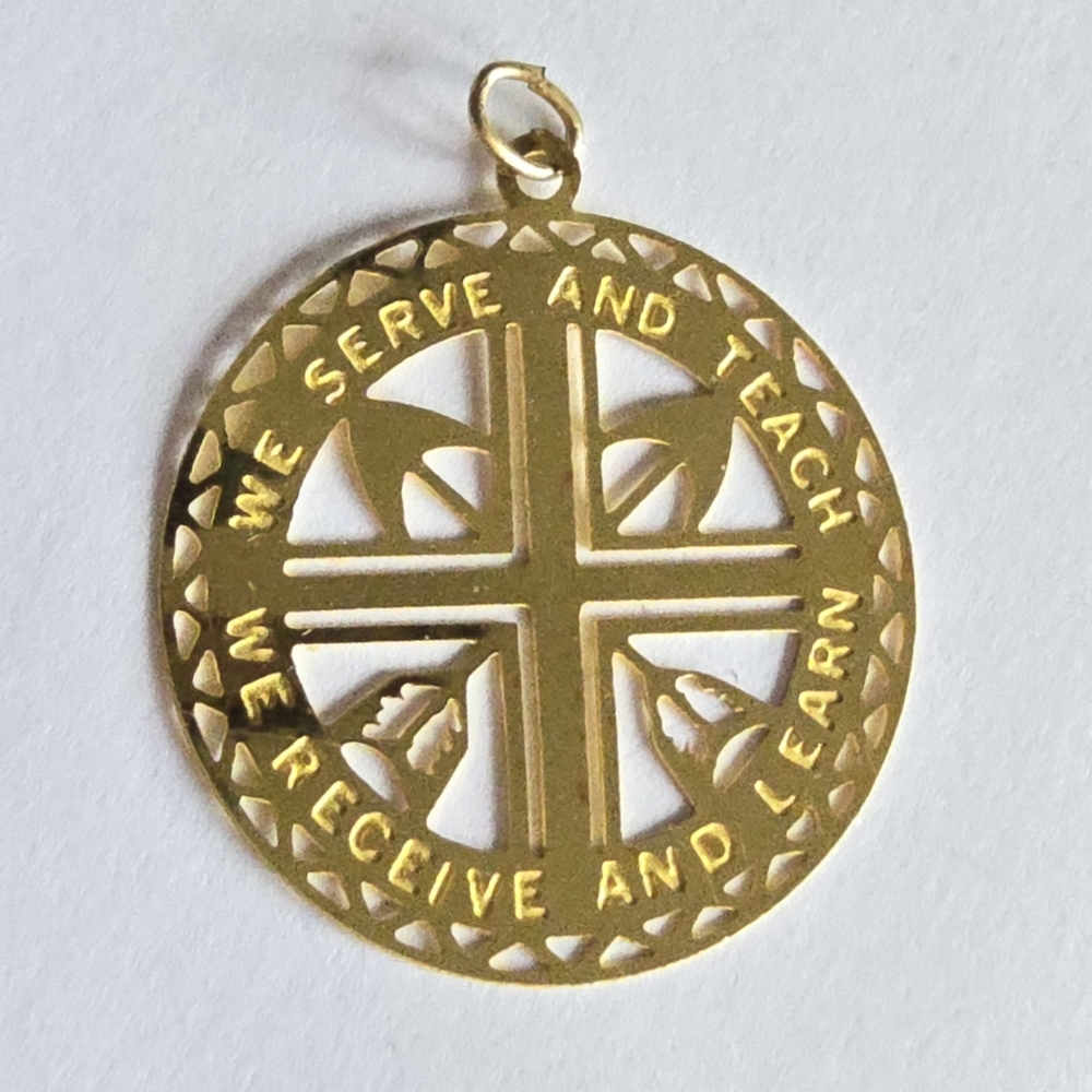 St. Josephs School pendant charm Lakota Sioux Native American gold